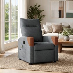 Explore the Comfort of a Grey Fabric Massage Recliner Chair