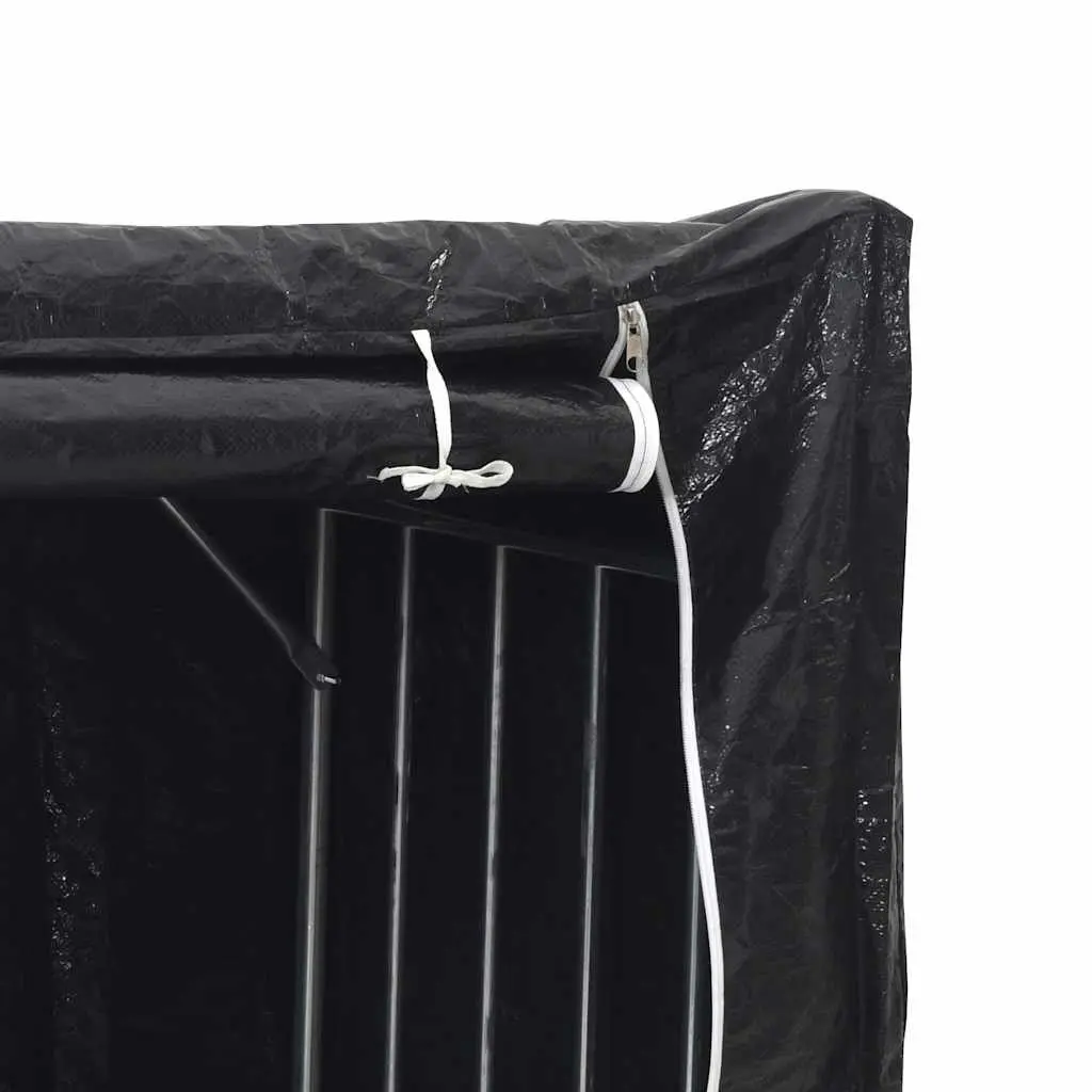 Firewood Rack with Zippered Rain Cover Elevated Design Large Capacity Storage