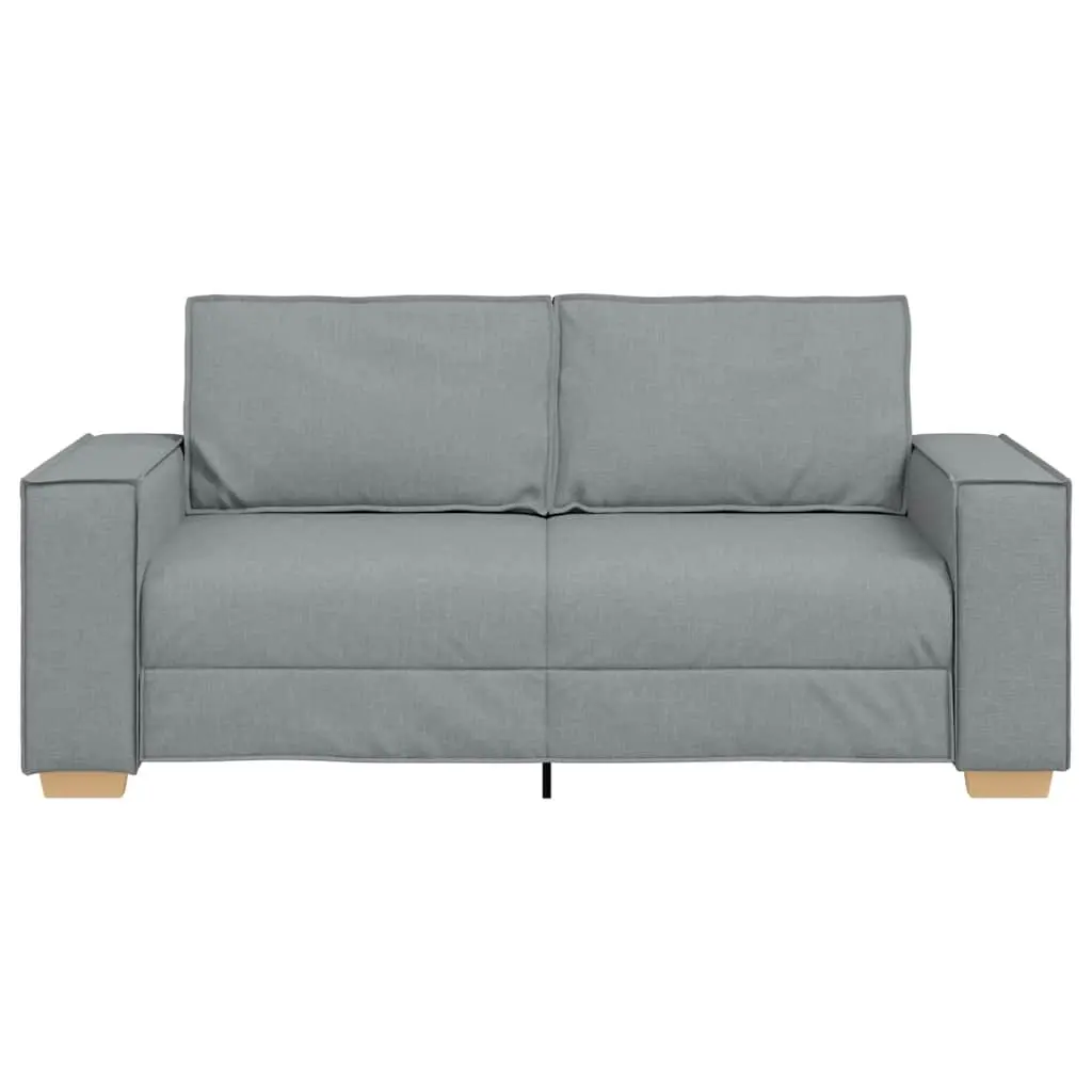 Sofa Grey Fabric 2-Seater Lounge Couch 180 x 78 x 84 cm