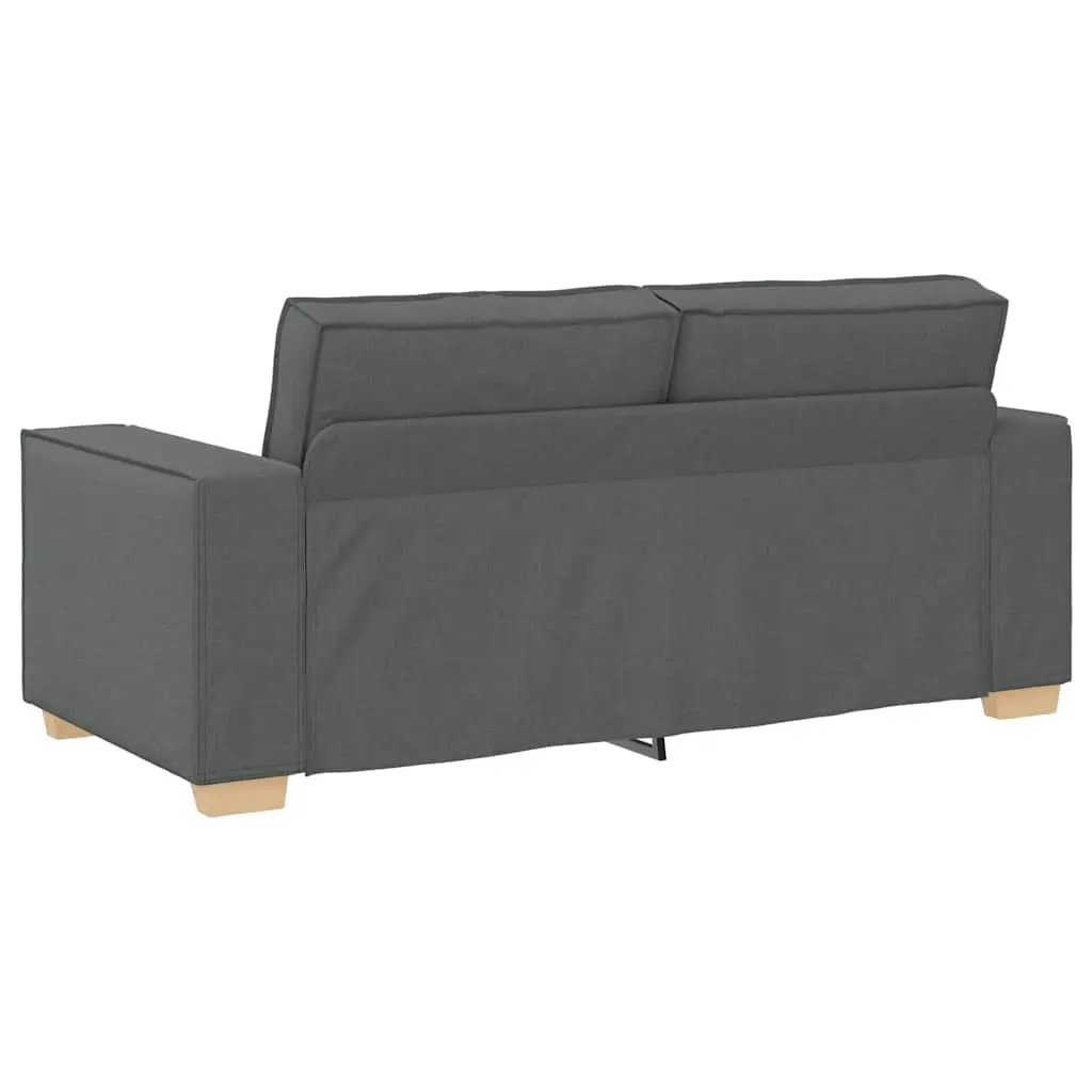 2-Seater Sofa Grey Fabric Lounge Couch Living Room Furniture 180x78x84 cm