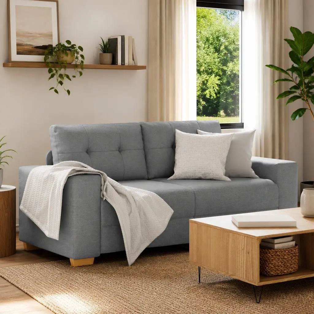 Grey Loveseat Sofa