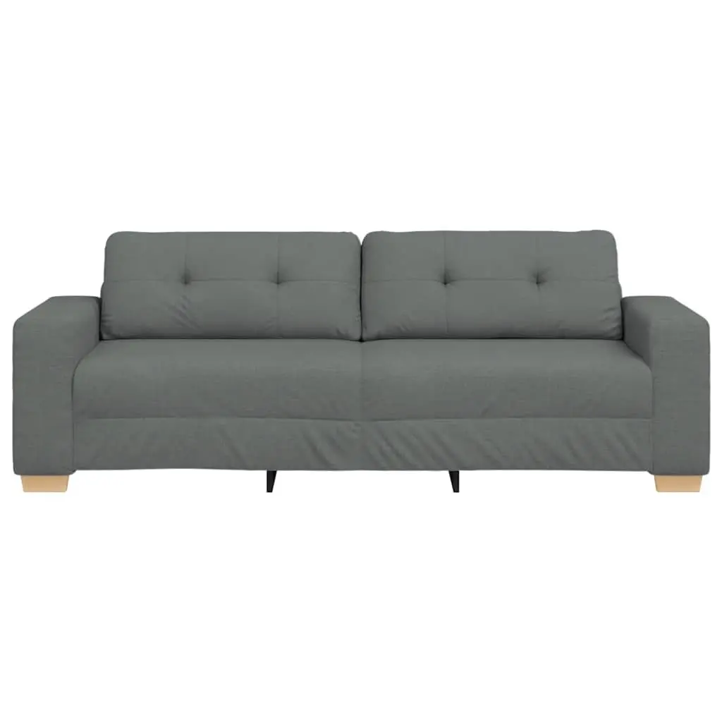 3-Seater Sofa in Grey Fabric