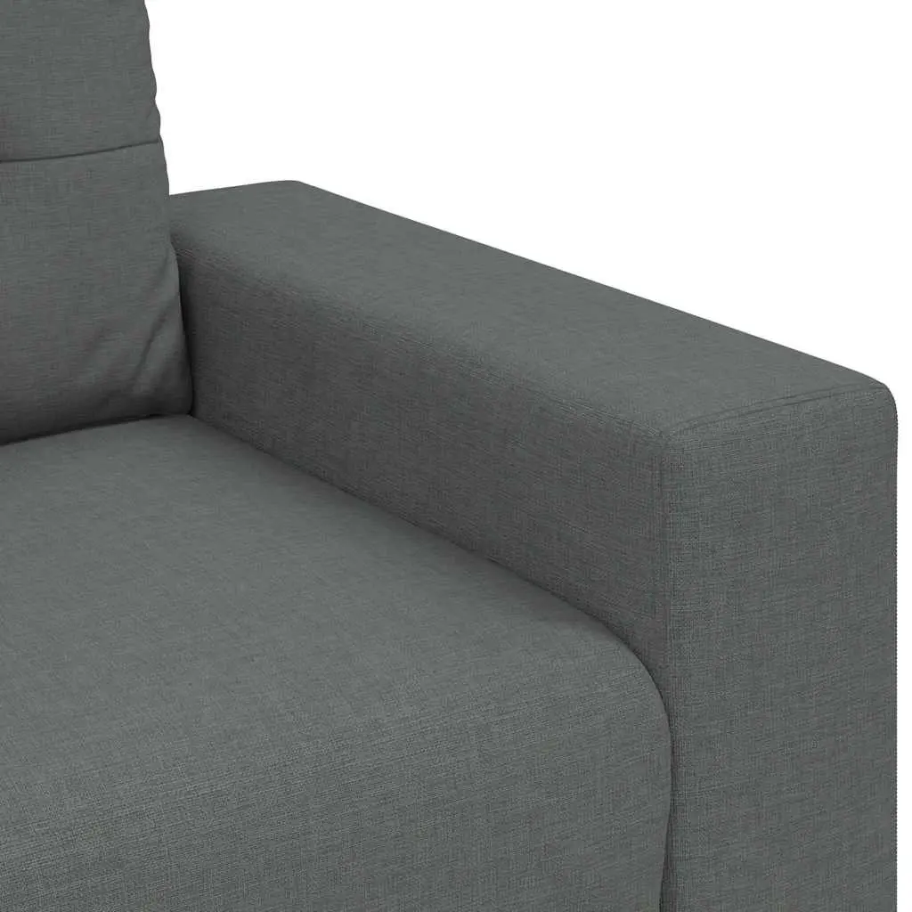 3-Seater Sofa in Grey Fabric