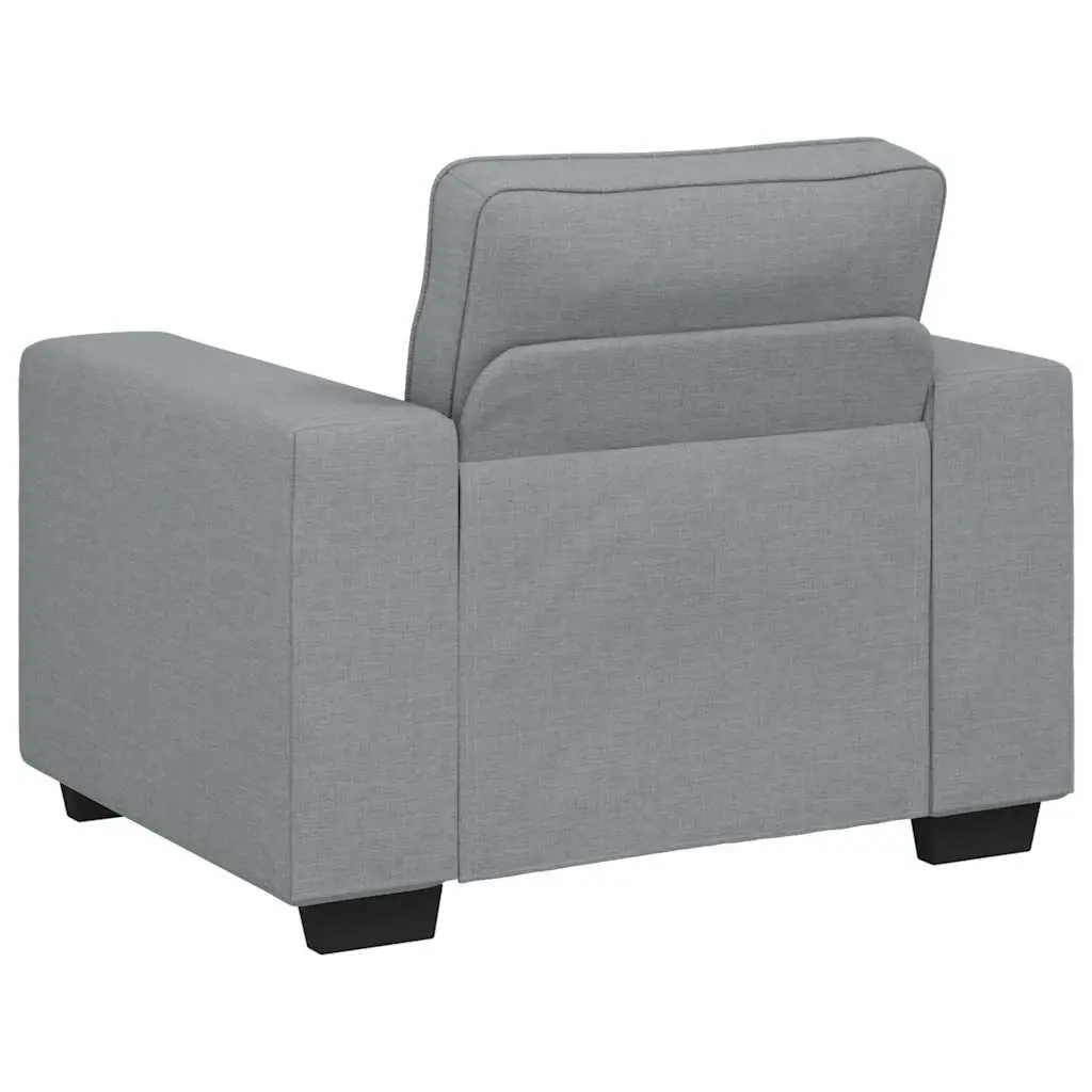 Grey Fabric Sofa Chair Living Room Lounge Seat Armrest Relax 100x77x82cm