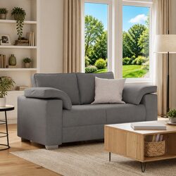 Your Perfect 160cm Grey Loveseat Sofa Awaits