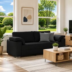 Your New Favorite Black 3-Seater Sofa Awaits