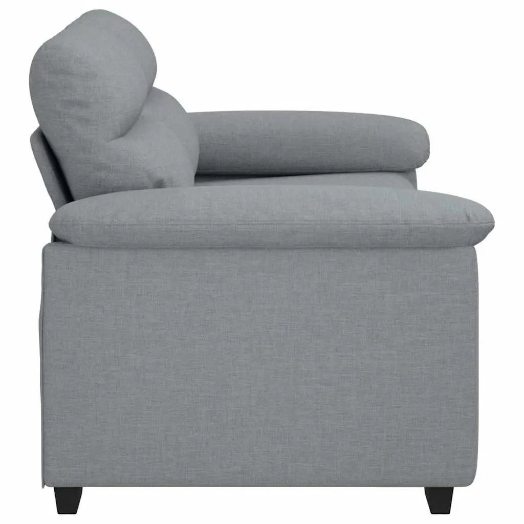 2-Seater Sofa Grey Fabric Upholstered Lounge Couch 160W x 81D x 84H cm
