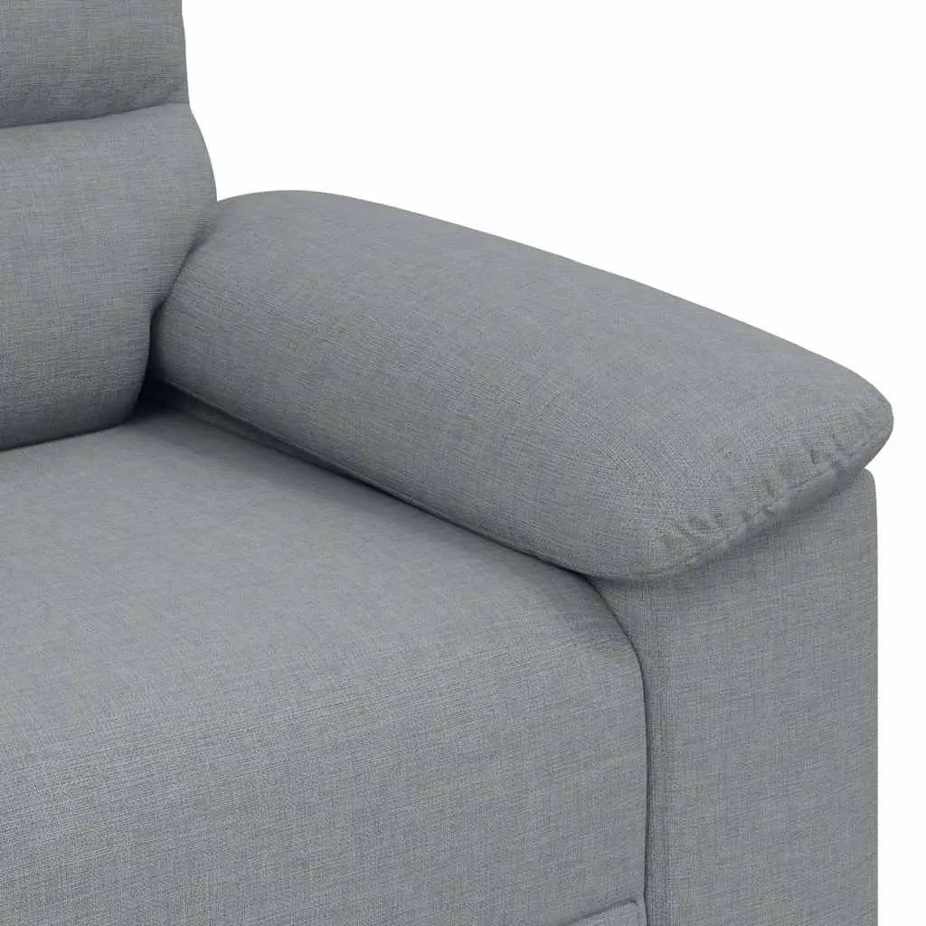 2-Seater Sofa Grey Fabric Upholstered Lounge Couch 160W x 81D x 84H cm