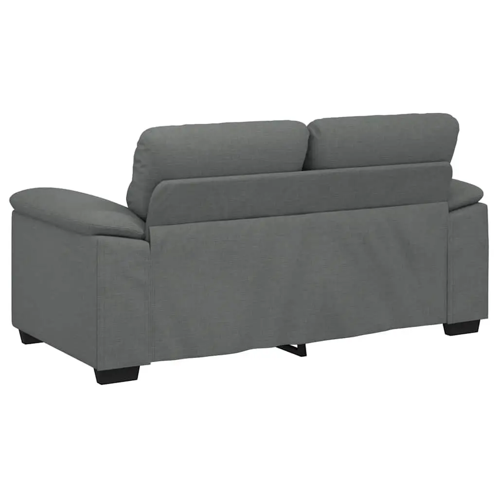 2-Seater Sofa Grey Fabric Lounge Couch Living Room Furniture Relaxing Seating