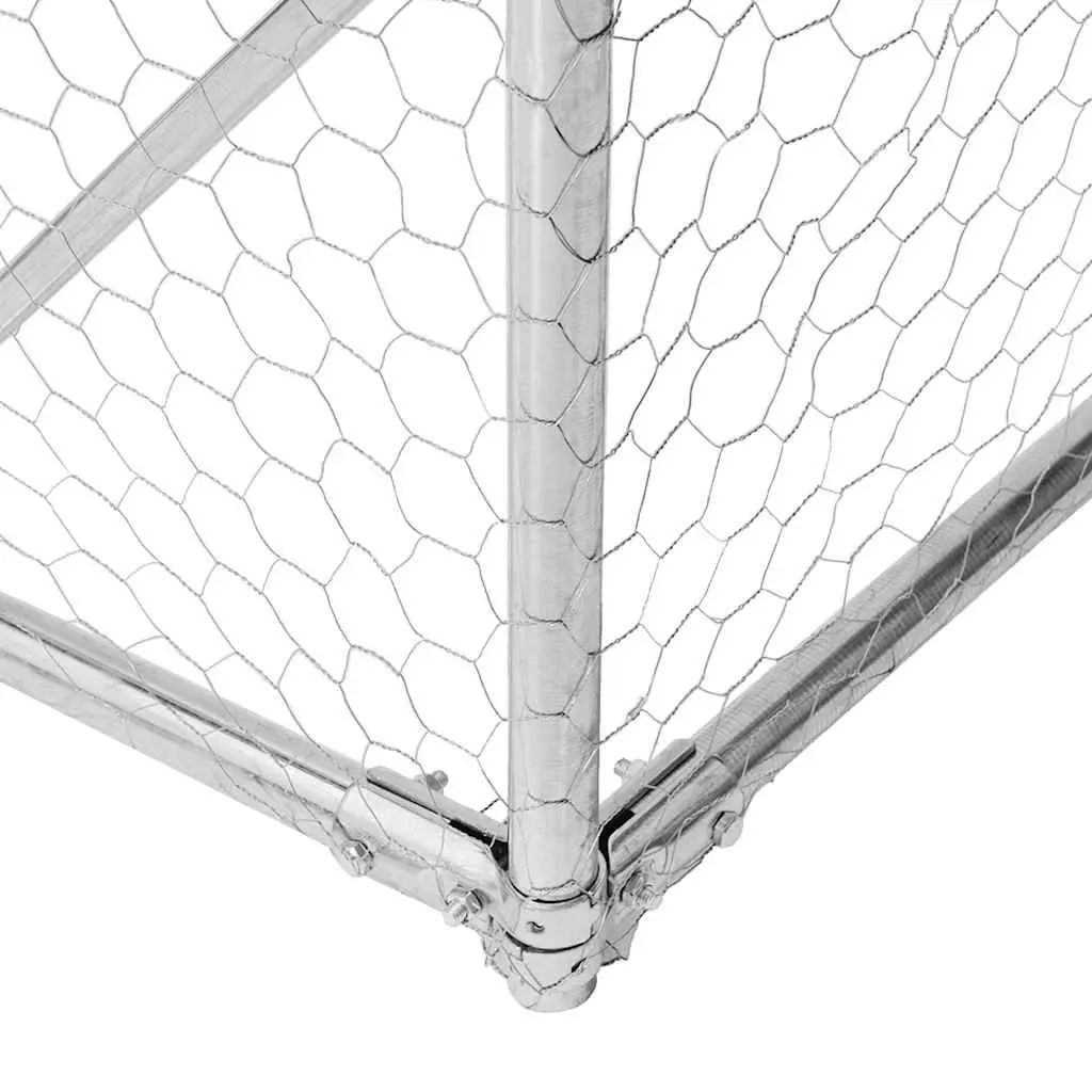Dog Kennel Galvanised Steel Lockable Door 2x1x1m