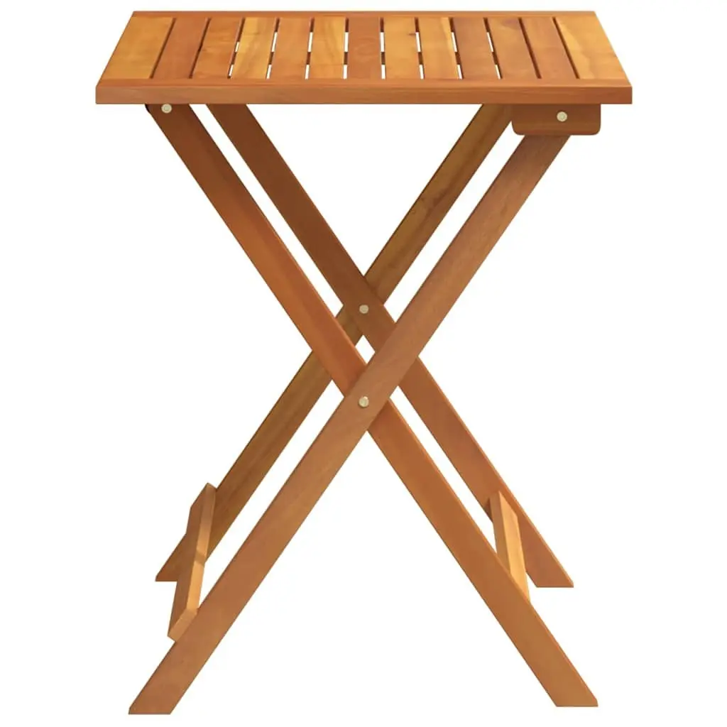 Folding Garden Table Portable Acacia Wood Natural 60x60x72cm