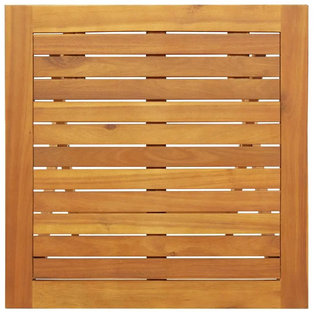 Folding Garden Table Portable Acacia Wood Natural 60x60x72cm