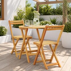 Friendly Outdoor Dining Set with Cushions for Comfort