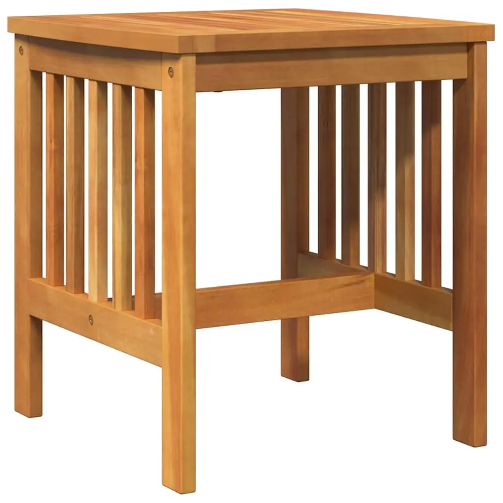 Outdoor Side Table Solid Acacia Wood Oiled Finish Brown