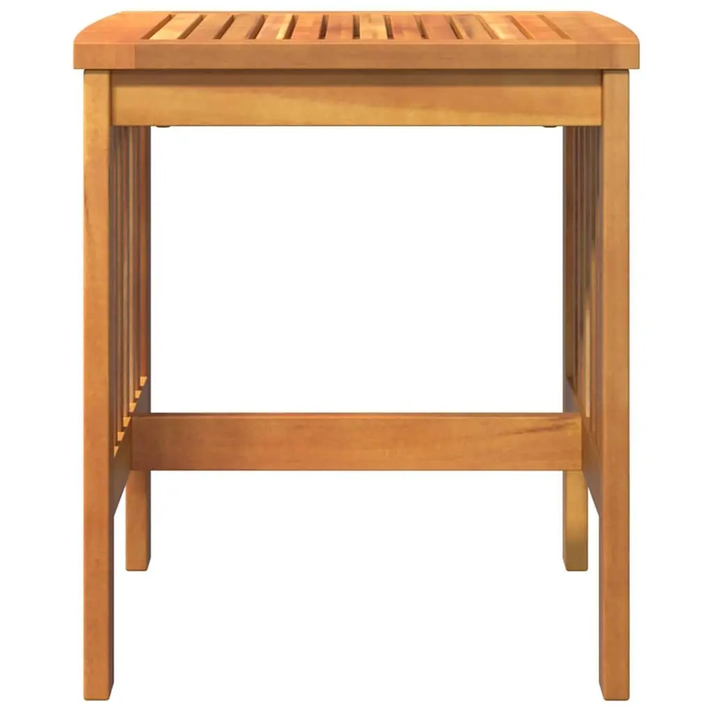 Outdoor Side Table Solid Acacia Wood Oiled Finish Brown