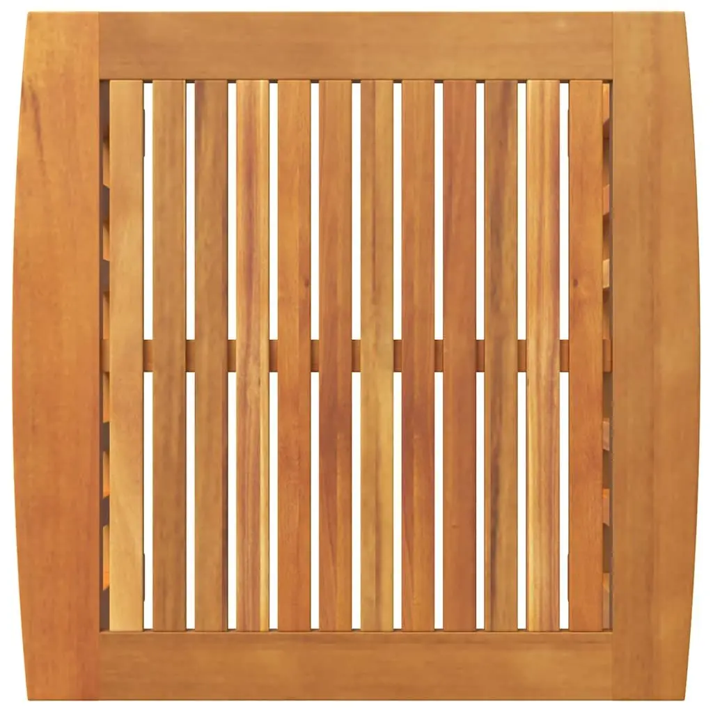 Outdoor Side Table Solid Acacia Wood Oiled Finish Brown
