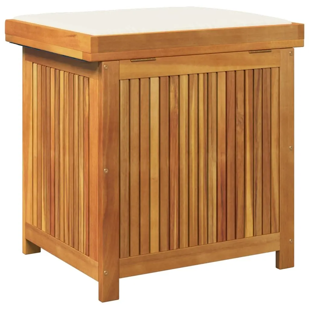 Cushion Storage Box Solid Wood Outdoor Organiser with Lid 60x50x61cm