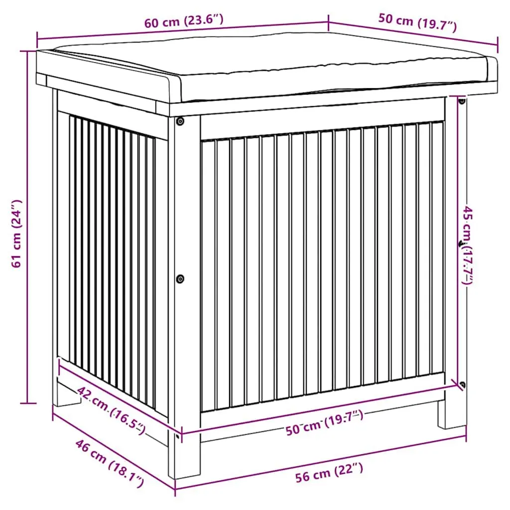 60x50x61cm Cushion Box