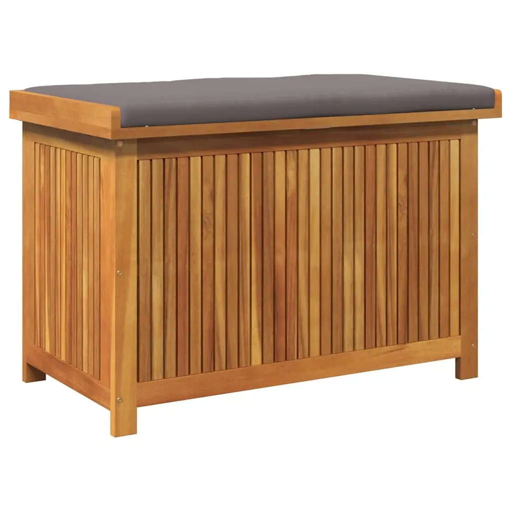 Outdoor Cushion Storage Box Solid Acacia Wood 90x50x60.5cm