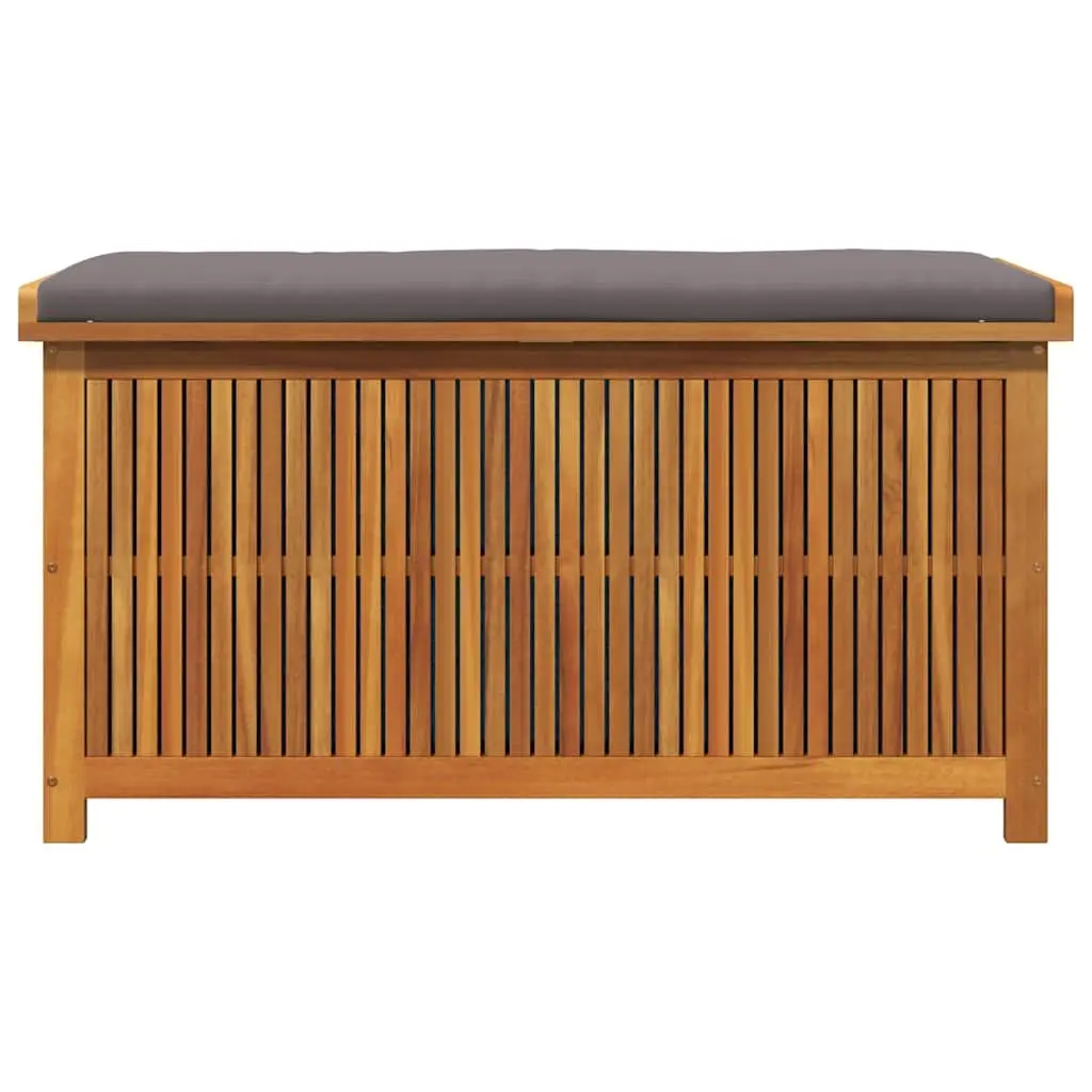 Outdoor Cushion Storage Box Solid Acacia Wood 113x50x60.5 cm