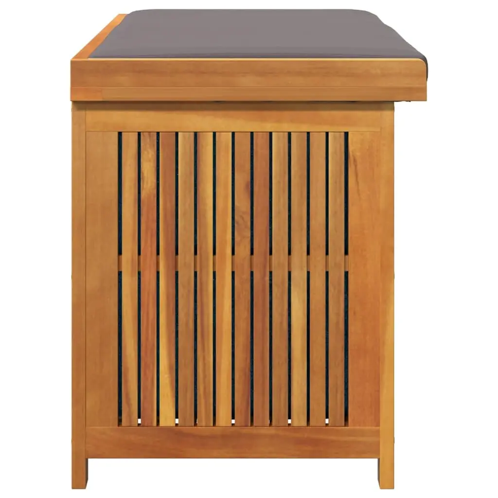 Outdoor Cushion Storage Box Solid Acacia Wood 113x50x60.5 cm