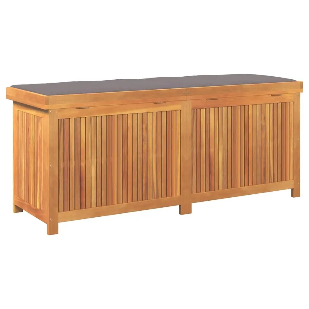 Outdoor Cushion Box with Acacia Wood Finish