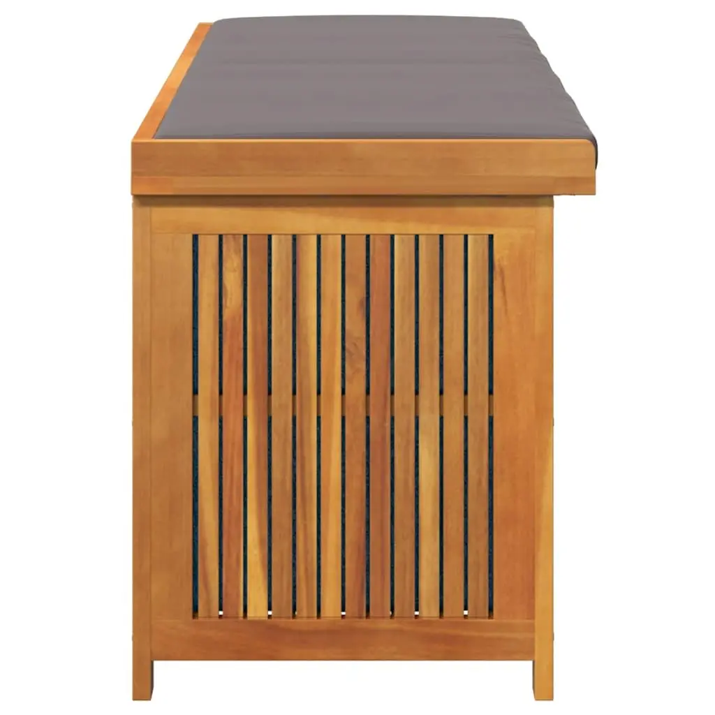 Outdoor Cushion Box with Acacia Wood Finish
