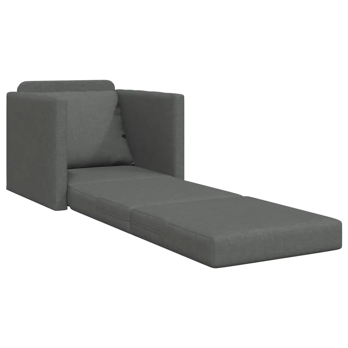Floor Sofa Bed Modern Minimalist 60cm Grey Fabric