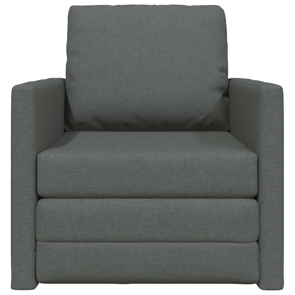 Floor Sofa Bed Modern Minimalist 60cm Grey Fabric