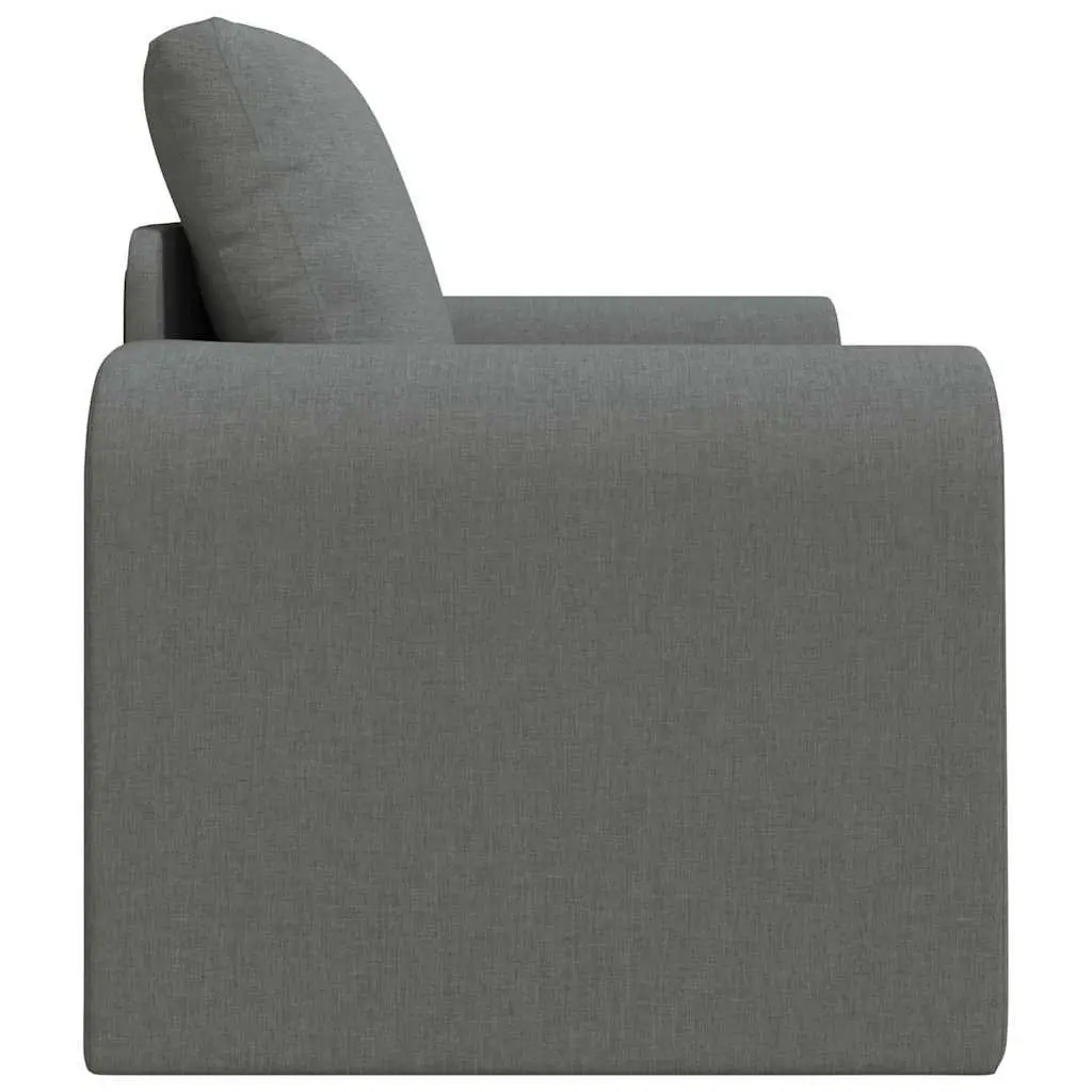 Sofa Bed Grey Convertible Fabric 98x71x83 cm