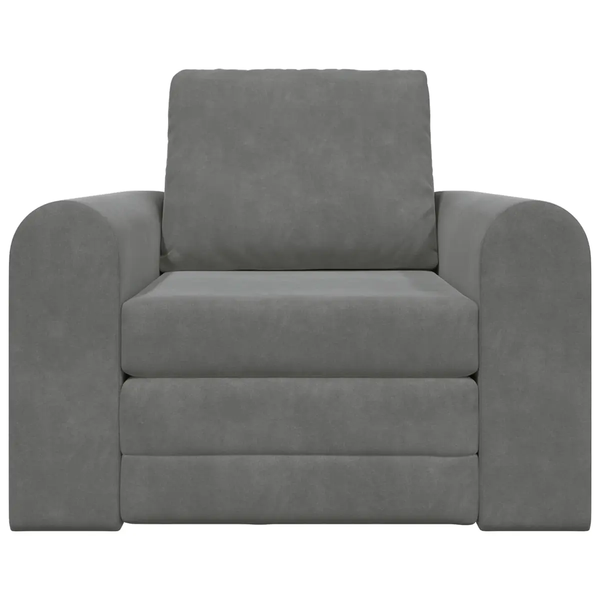 Sofa Bed Grey Velvet Convertible Couch Living Room Guest Space Compact Modern