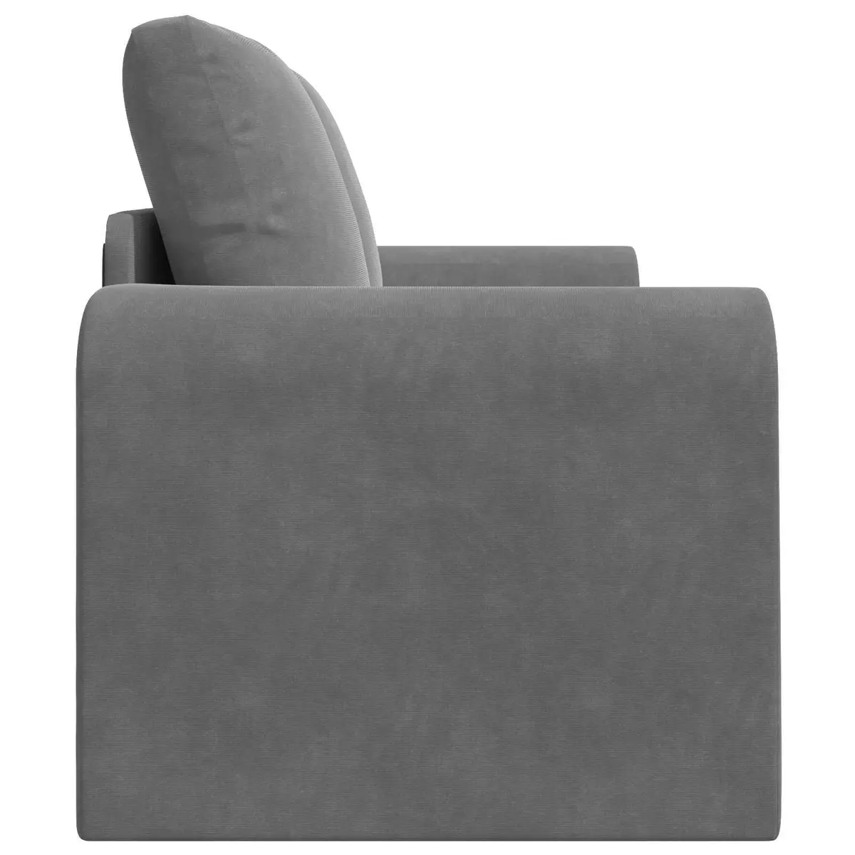 Sofa Bed Grey Velvet 148x71x83cm Convertible Couch Guest Bedroom Modern Living