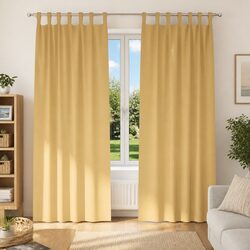Chic Blackout Curtains 2 Panels Beige 245 x 140 cm