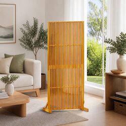 Freestanding Wooden Screen for Privacy, 180.5cm High