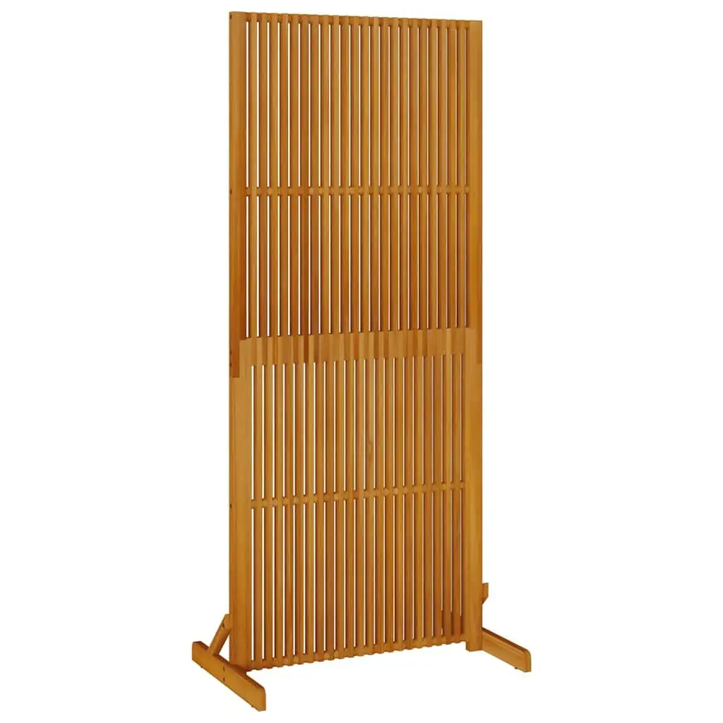Room Divider Wooden Slatted Privacy Screen Freestanding 180.5cm