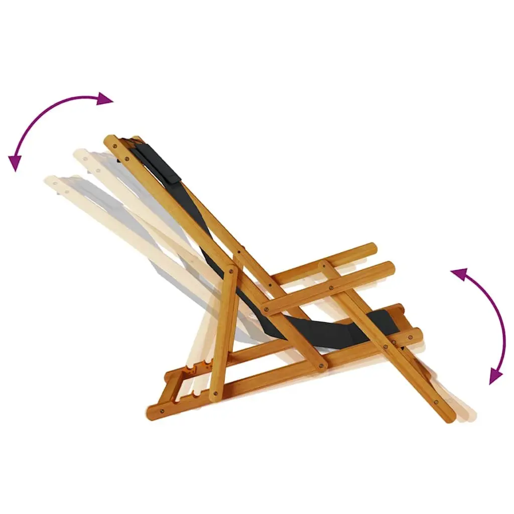 Folding Beach Chair with Armrests