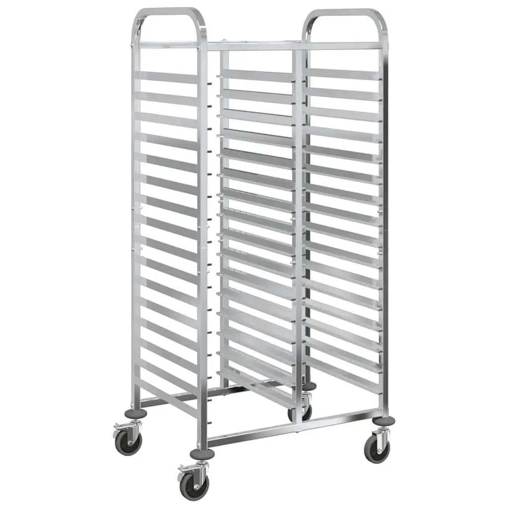 Tray Trolley with 32 GN Container Capacity Stainless Steel Kitchen Catering