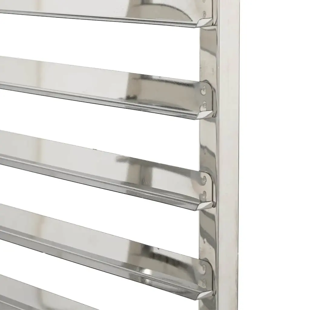 Stainless Steel Kitchen Trolley with 6 GN Container Slots 39x55x87 cm