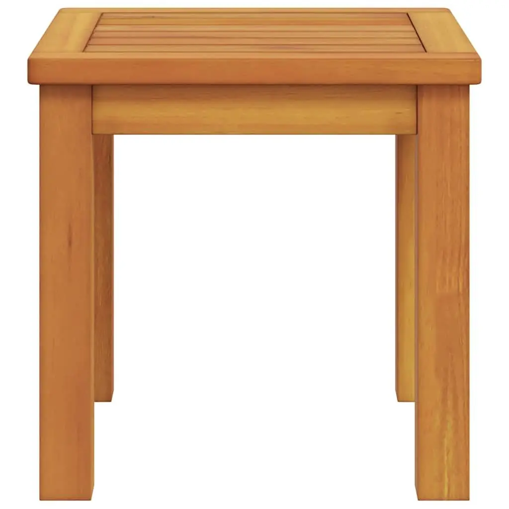 Side Table Square Solid Acacia Wood 35x35x34cm Brown