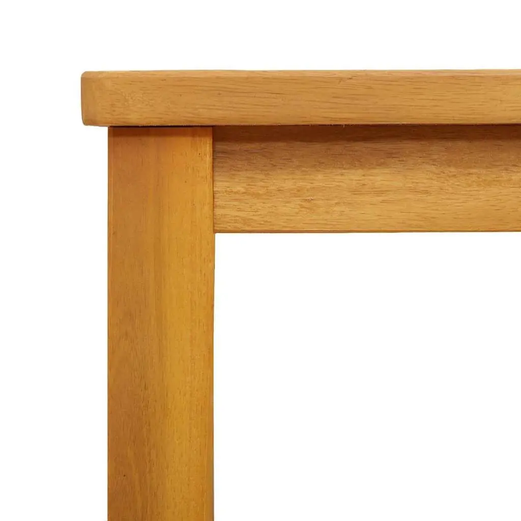 Side Table Square Solid Acacia Wood 35x35x34cm Brown