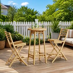 Join Friends with Our 3-Piece Bamboo Bar Set