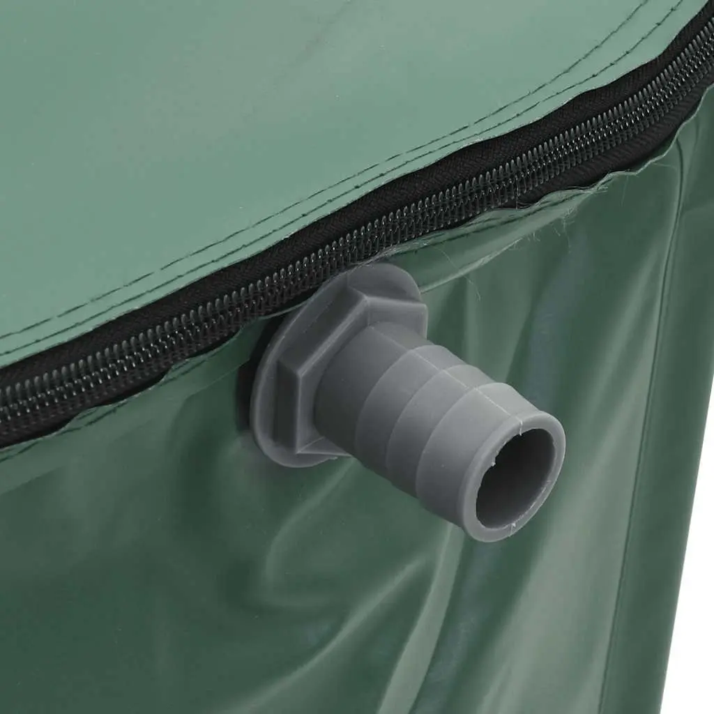 Collapsible Water Tank 250L Green PVC Construction with UV Protection and Corrosion Resistance