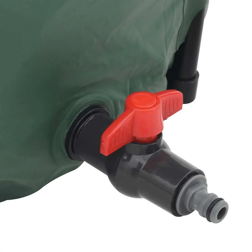 Collapsible Water Tank 250L Green PVC Construction with UV Protection and Corrosion Resistance