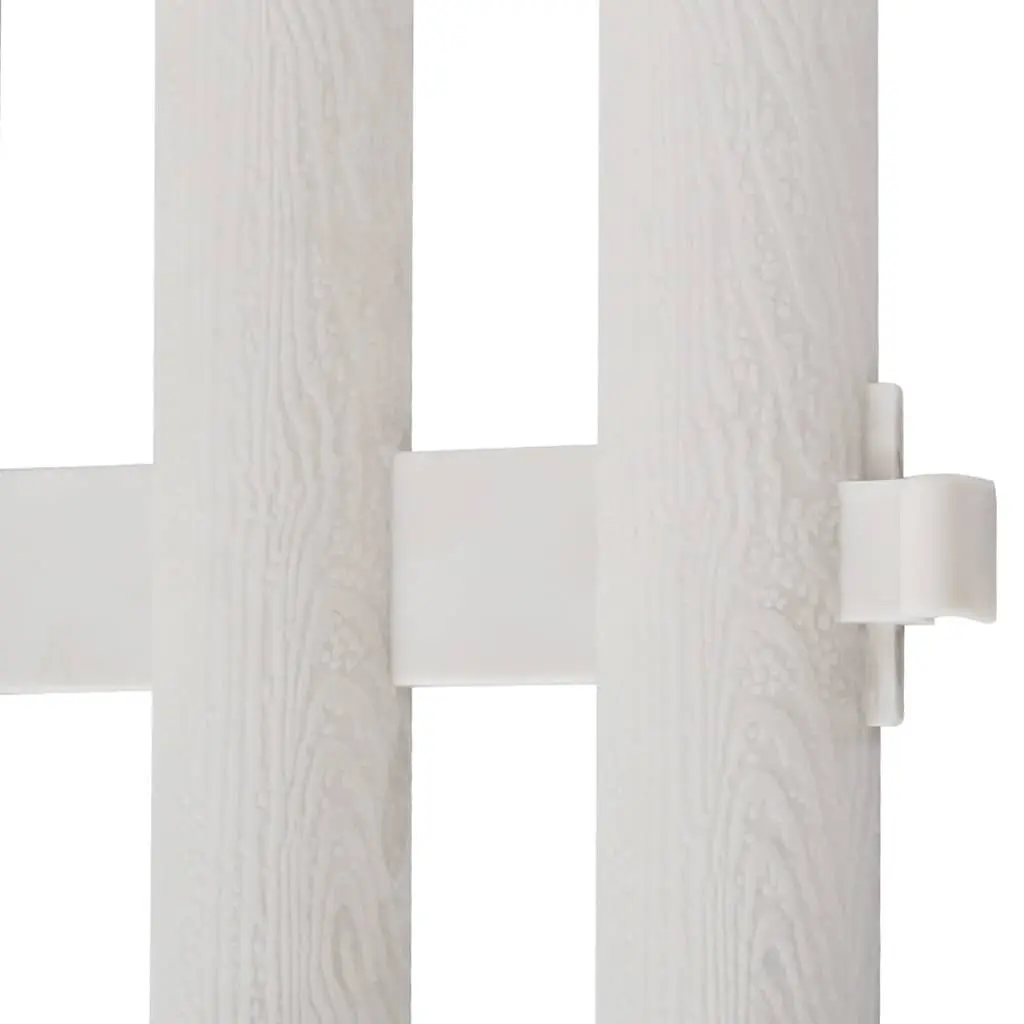 Lawn Divider Border Edging White Decorative 10m 17 Pieces