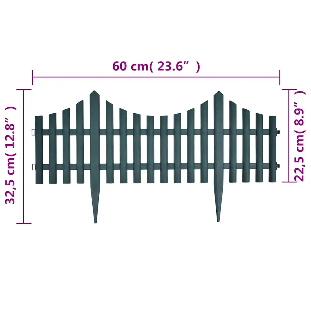 Garden Lawn Edging Dividers Interconnectable 17 Piece 10m Border Barriers