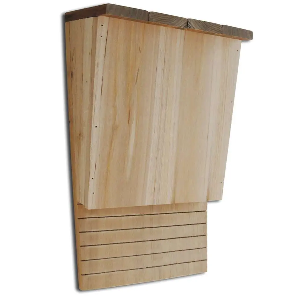 Bat House Set of 2 Brown Single Chamber Roosting Shelter Nest Box
