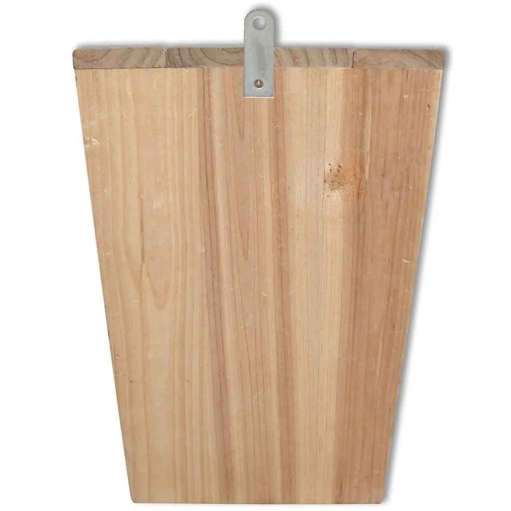 Bat House Set of 2 Brown Single Chamber Roosting Shelter Nest Box