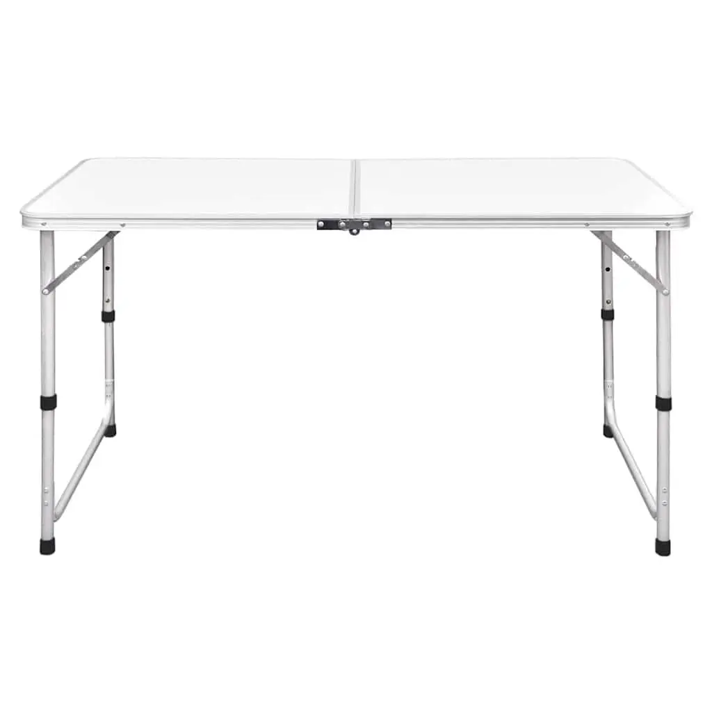 Foldable Camping Table Height Adjustable 120 x 60 cm