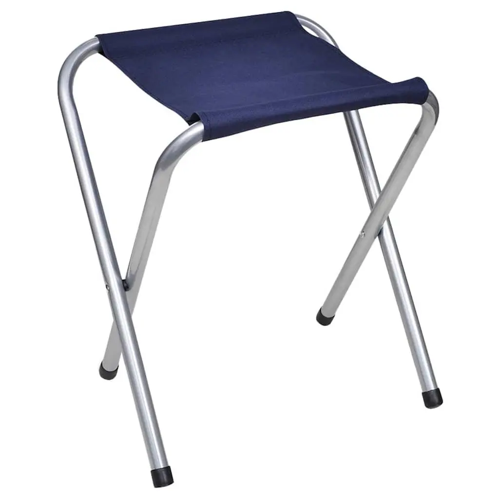 Foldable Camping Table Set Height Adjustable 180 x 60 cm with 6 Stools