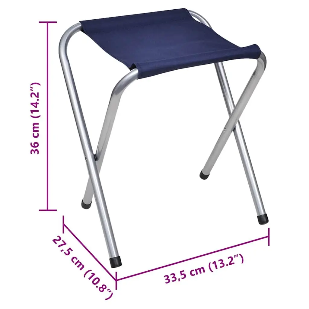 Foldable Camping Table Set Height Adjustable 180 x 60 cm with 6 Stools